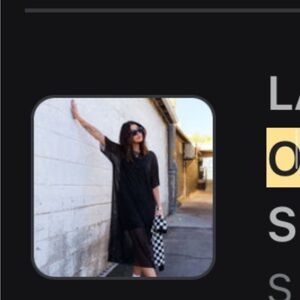 Dressed in LALA karma oversized mesh dress with slip